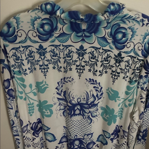 Johnny Was Blue and Pink Floral Dress - Picture 10 of 15